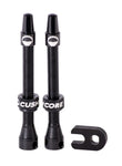 CushCore 55mm tubeless valve set - Black