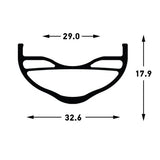 STAN'S NOTUBES - FLOW EX3 29" WHEELSET - M-PULSE - RIM PROFILE