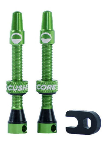 CushCore 44mm tubeless valve set - Green	