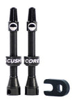 CushCore 44mm tubeless valve set - Black