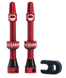 CushCore 44mm tubeless valve set - Red