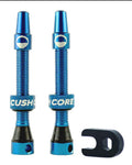 CushCore 44mm tubeless valve set - Royal Blue