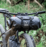 Geosmina Gen2 Handlebar Harness Roll Bag MOUNTED TO A BIKE - DISTANT