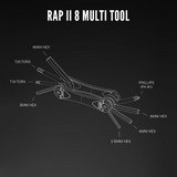 Lezyne Rap II 8 Bike Multi-Tool - features