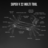 Lezyne Super V 22 Bike Multi-Tool - features