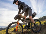 Topeak FrontLoader Bikepacking bag - being used on a mountain bike