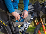 Side zip access on the Topeak MidLoader bikepacking bag