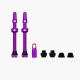 Muc-Off V2 Tubeless Presta Valves (Pair) - purple