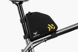 Apidura Backcountry Rear Top Tube Pack - 1L - Mounted to bike side view