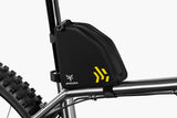 Apidura Backcountry Rear Top Tube Pack - 1L - Mounted to a bike