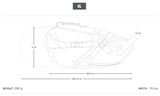 Apidura Backcountry Saddle Pack - 6L - DIMENSIONS