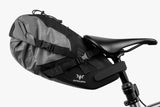 Apidura Backcountry Saddle Pack - 6L - MOUNTED TO BIKE - SIDE VIEW