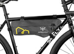 Apidura Expedition Compact Frame Pack - 3L - Mounted to bike - side view