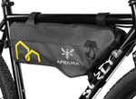 Apidura Expedition Compact Frame Pack - 3L - Mounted to bike - front/side view