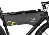 Apidura Expedition Compact Frame Pack - 5.3L - Mounted to bike - side view