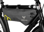 Apidura Expedition Compact Frame Pack - 5.3L - Mounted to bike - front/side view