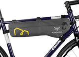 Apidura Expedition Tall Frame Pack - 5L - Mounted to bike - side view