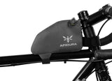 Apidura Expedition Top Tube Pack - 0.5L - mounted to bike - side view