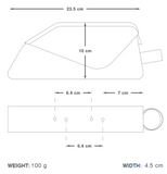 Apidura Racing Top Tube Pack - 1L - Bolt On - Dimensions