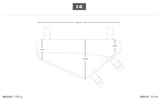 Apidura Racing Frame Pack - 2.4L - DIMEMSIONS