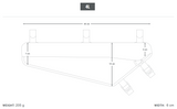 Apidura Racing Frame Pack - 4L - DIMENSIONS