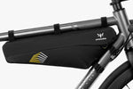 Apidura Racing Frame Pack - 4L - MOUNTED TO BIKE - SIDE VIEW