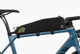 Apidura Racing Long Top Tube Pack - 2L - Mounted to bike - side view