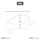 Apidura Racing Top Tube Pack - 0.5L - Dimensions