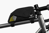 Apidura Racing Top Tube Pack - 1L - Mounted to bike - side view
