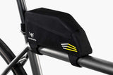 Apidura Racing Top Tube Pack - 1L - Mounted to back of bike