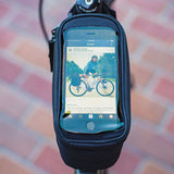 Touchscreen capability of the Blackburn Local Plus Top Tube Bag