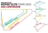 Blackburn Outpost Elite Frame Bag size comparison