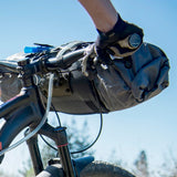 Blackburn Outpost Elite Handlebar Roll mounted to a bike