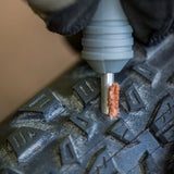 Blackburn Plugger Tubeless Repair Kit dart inserted into tyre