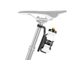 Topeak Dropper Post Mount being used with a drink bottle cage
