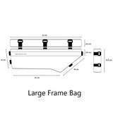 Geosmina Bikepacking Frame Bag - Large dimensions