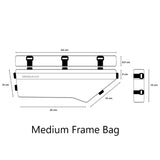 Geosmina Bikepacking Frame Bag - Medium dimensions