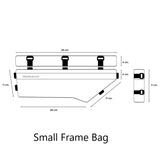 Geosmina Bikepacking Frame Bag - Small dimensions