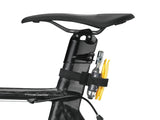 Topeak AirBooster Race Pod X mounted on wide seat post