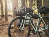 Bikepacking setup including a topeak versacage