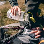 Apidura Frame Pack Hydration Bladder - BEING FILLED UP FROM A WATER BOTTLE