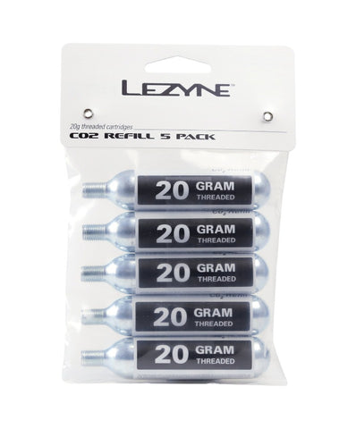 Lezyne 20g Threaded CO2 Cartridges (5 pack)