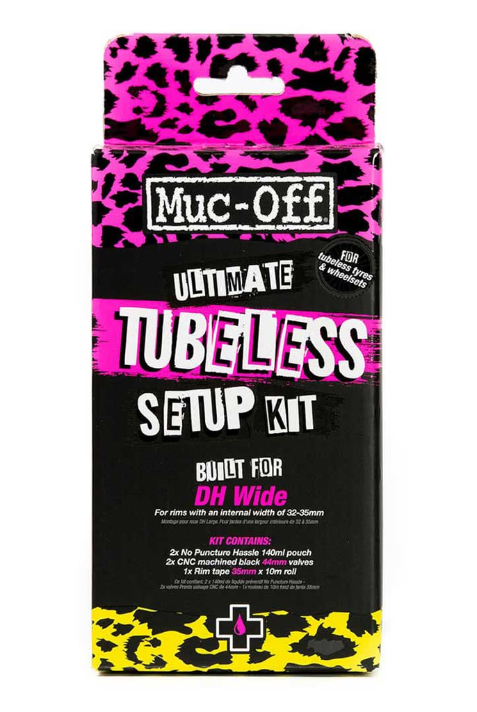 Muc-Off Ultimate Tubeless Kit - XC/Gravel, 25mm Tape, 44mm Valves