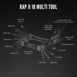 Lezyne Rap II 18 Multi-Tool