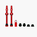 Muc-Off V2 Tubeless Presta Valves (Pair) - red