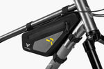 Apidura Backcountry Frame Pack - 2L - Mounted to bike - side view 2